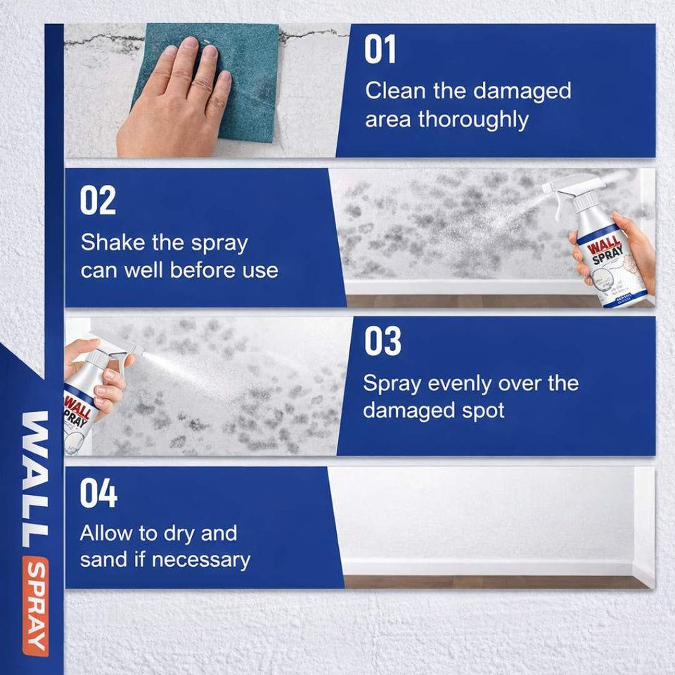 Waterproof Wall Crack Repair Spray (White)