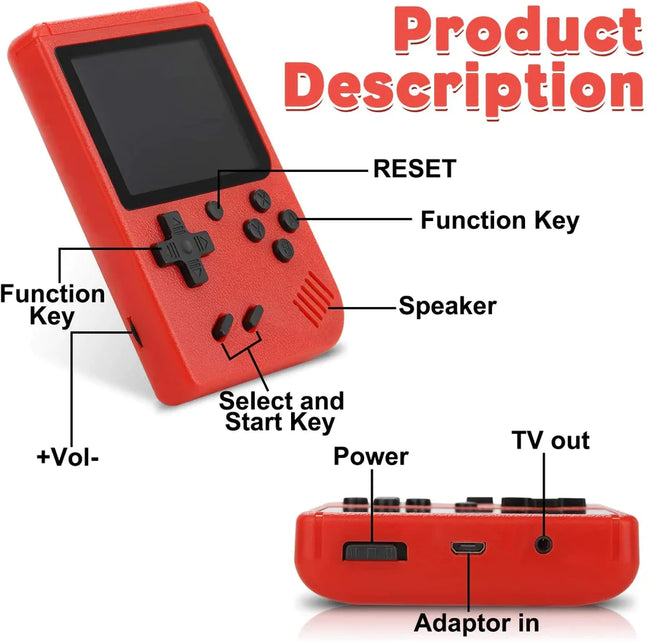 SUP Retro Game Box Console Handheld Dual Controller 400 In 1 Games