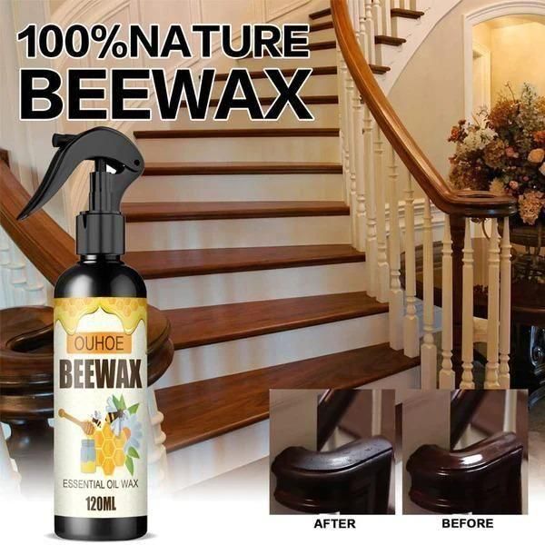 Natural Beeswax Spray, Polish for Wood(Buy 1 Get 1 Free)