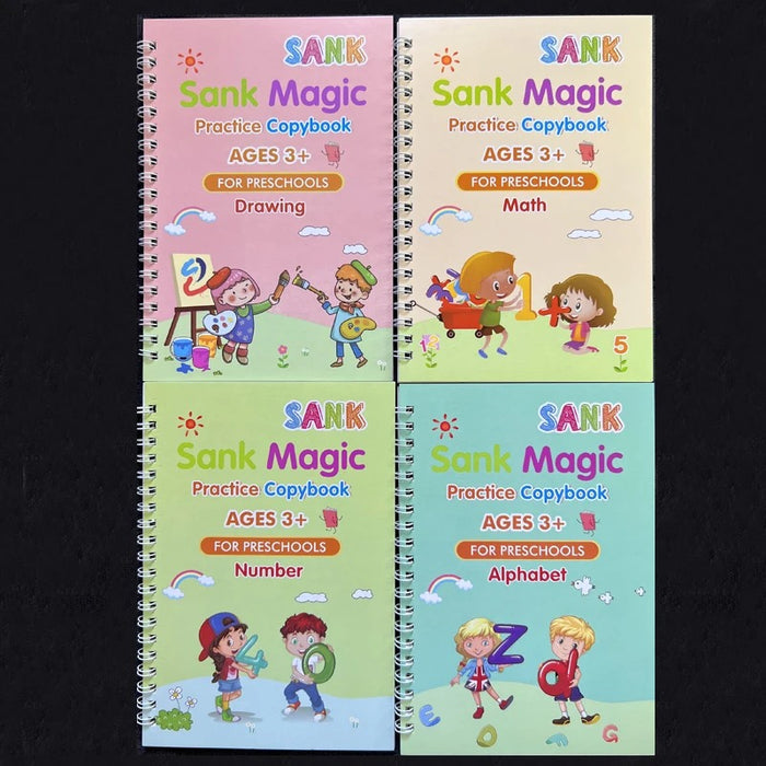 SANK MAGIC PRACTICE CHILDREN'S REUSEABLE BOOKS